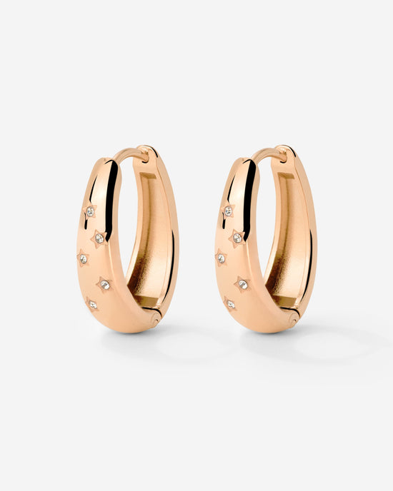 Starstruck Hoops Rose Gold