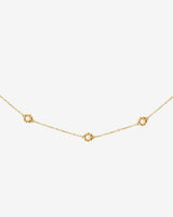 Flower 'n' Beads Necklace Gold