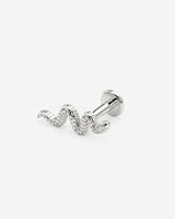 Snake Piercing Silver