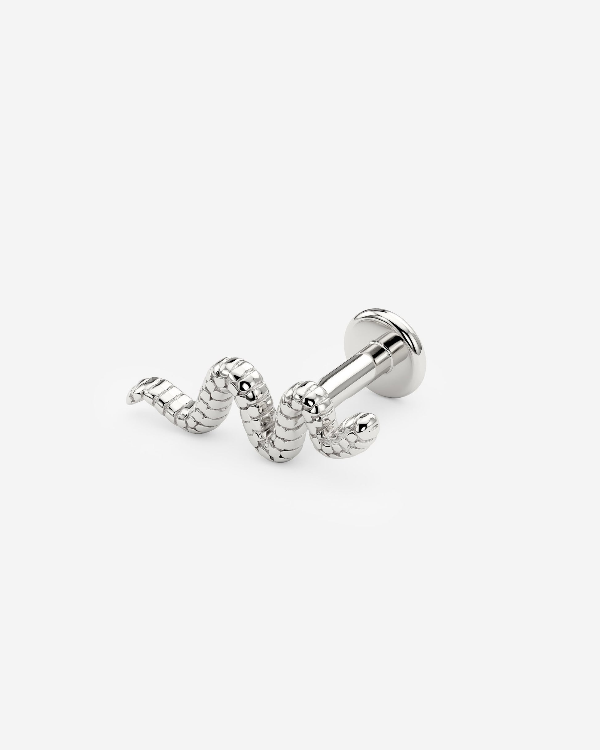 Snake Piercing Silver