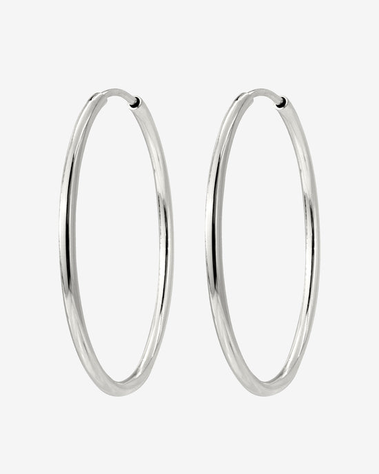 Maxi Hoops Silver