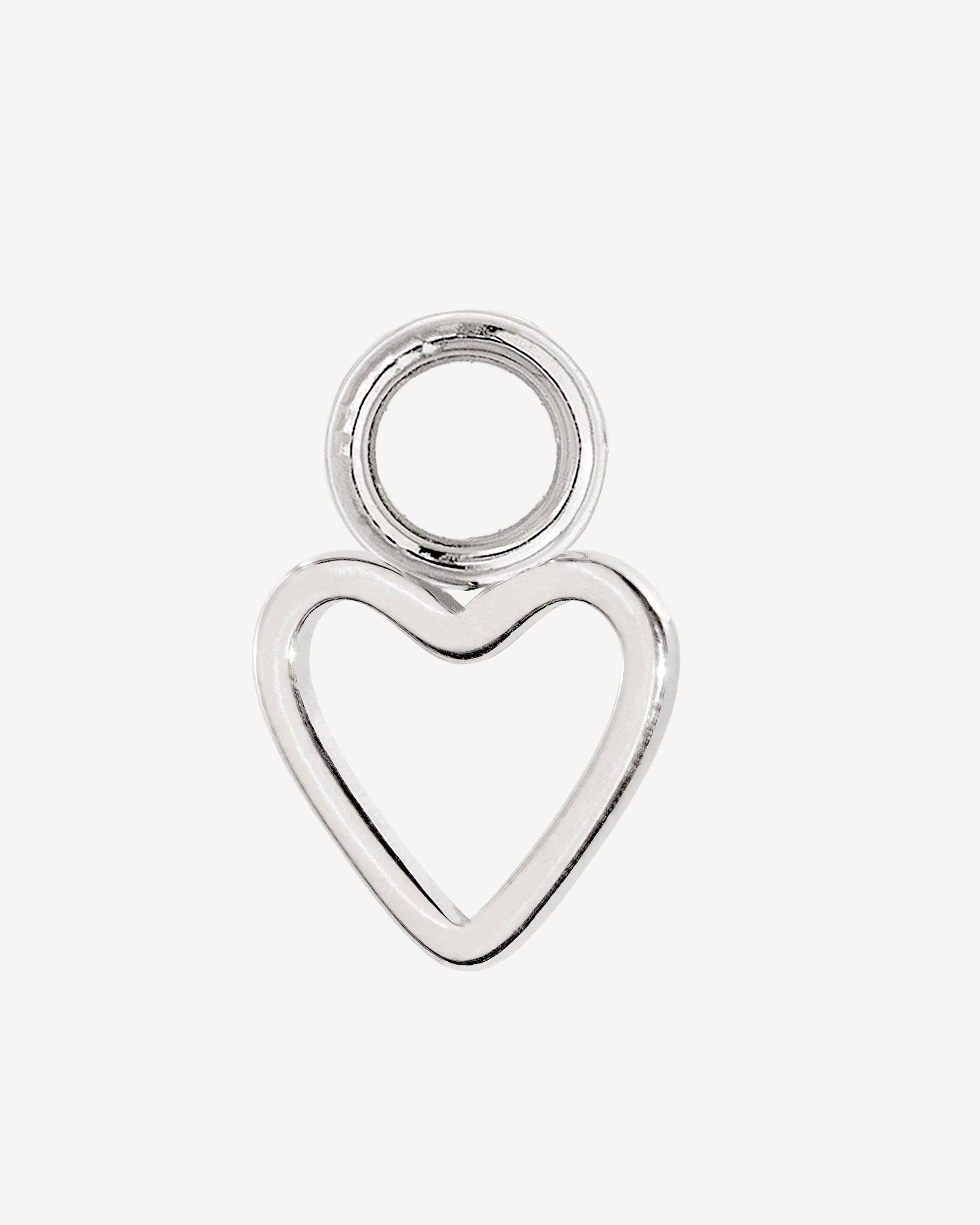 Light Heart Oval Hoopies Silver