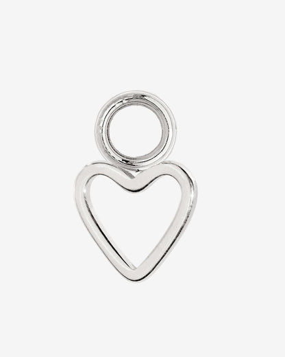 Light Heart Oval Hoopies Silver