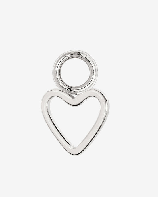 Light Heart Oval Hoopies Silver