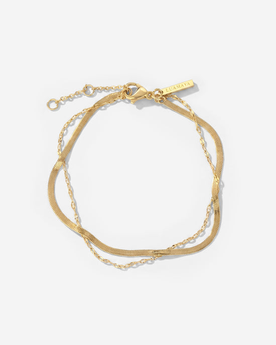 Aligned Double Bracelet