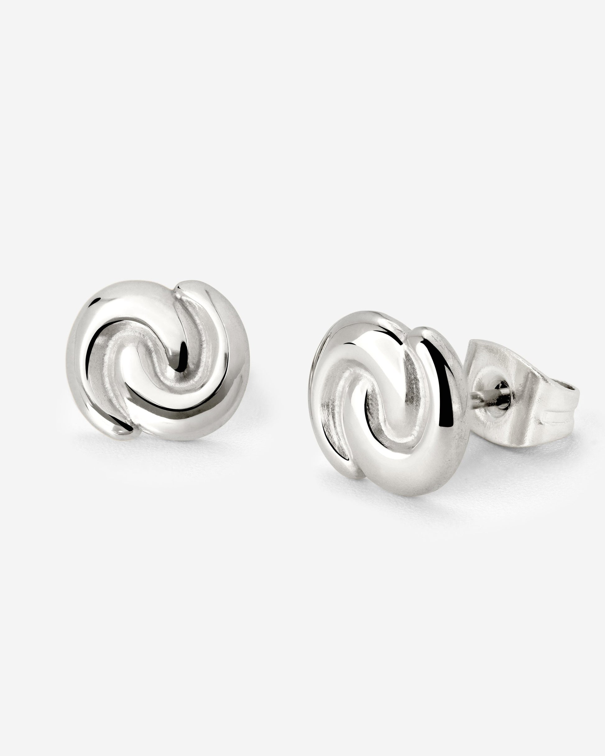Tides of Time Studs Silver