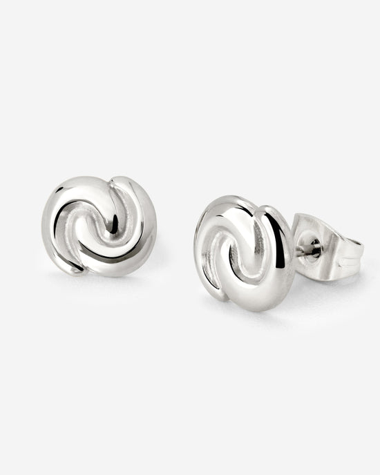 Tides of Time Studs Silver