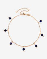 Blue Bay Anklet Rose Gold