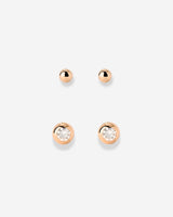 Delicate Gleam Stud Bundle Rose Gold
