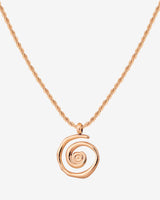 Sweet Swirl Necklace Rose Gold