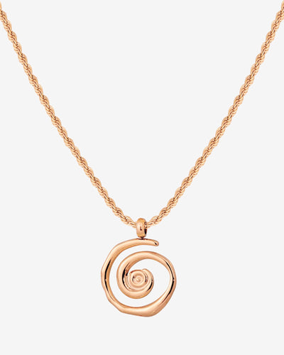 Sweet Swirl Necklace Rose Gold