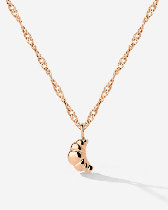Croissant Necklace Rose Gold
