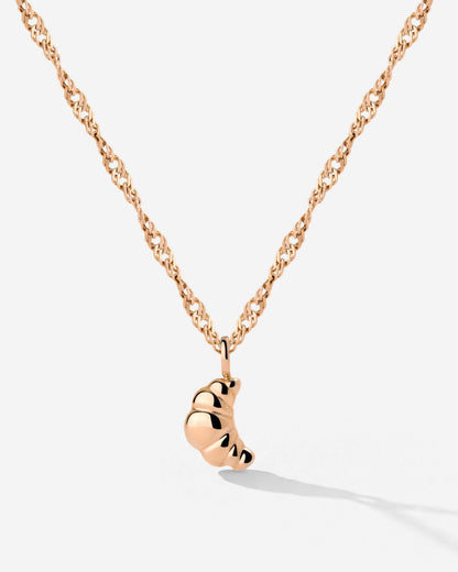Croissant Necklace Rose Gold