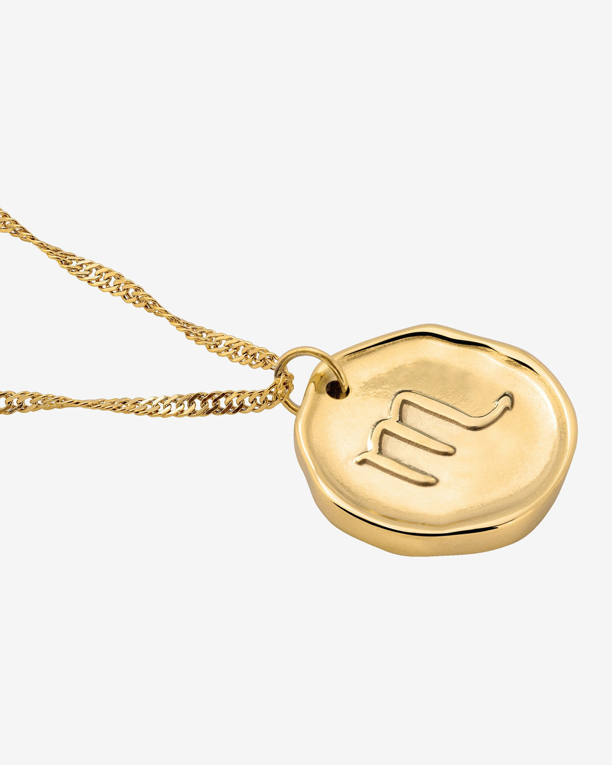 Zodiac Necklace – Scorpio Gold