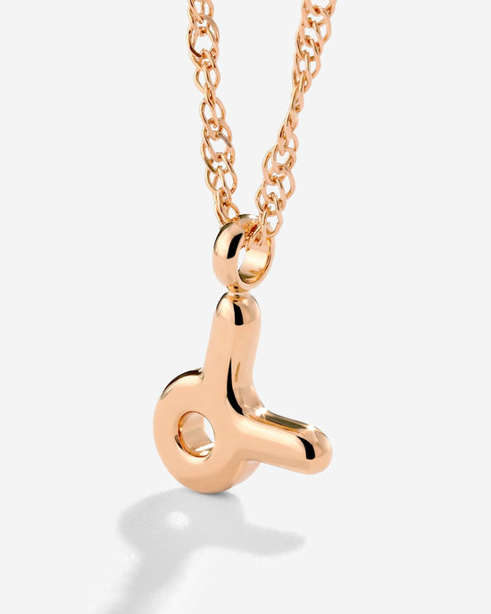 Taurus Bubble Necklace Rose Gold