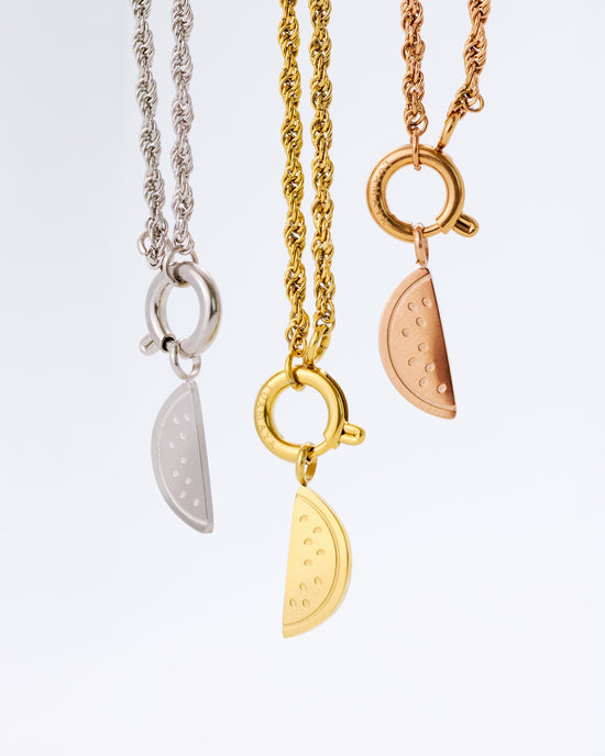 Melony Rope Chain Necklace Set Gold