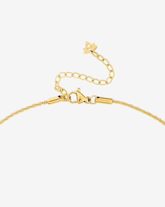 Criss Cross Chain Necklace gold