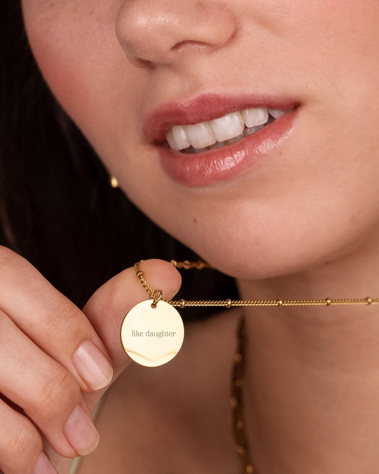 Mother & Daughter Necklace Gold