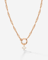 North Star Singapore Chain Necklace Set Rose Gold
