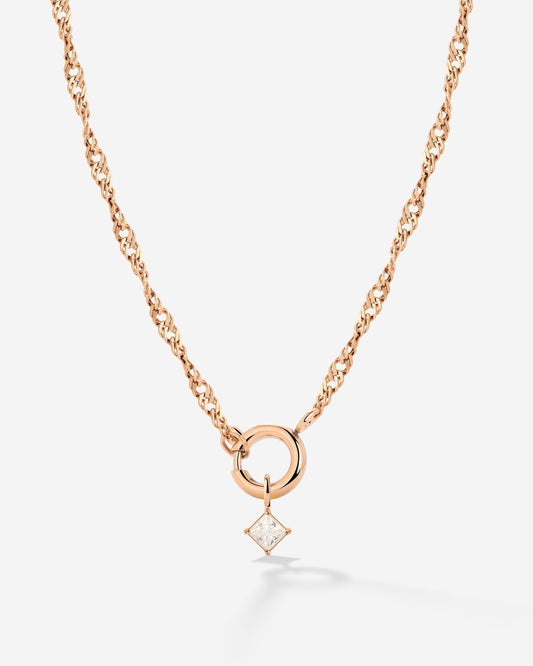 North Star Singapore Chain Necklace Set Rose Gold