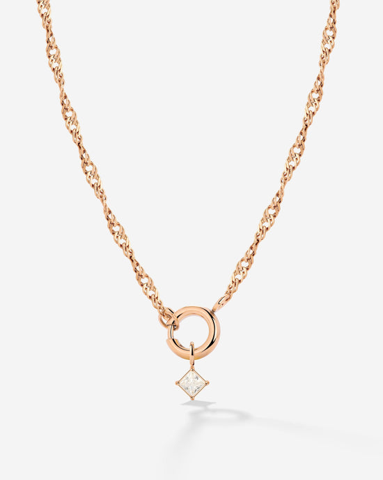 North Star Singapore Chain Necklace Set Rose Gold