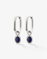 Blue Breeze Oval Hoop Set Baby Silver