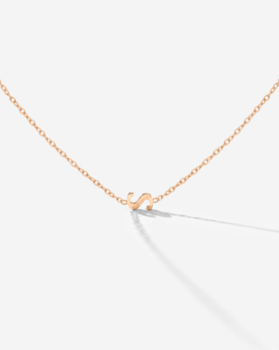 Tiny Letter Necklace