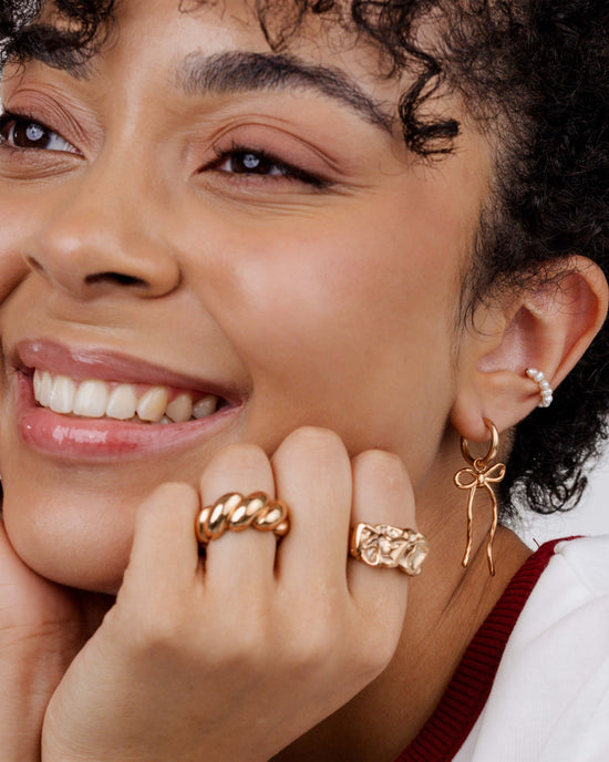 Lovely Loop Hoop Set Small Rose Gold