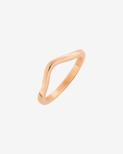 Gentle Curve Ring Rose Gold