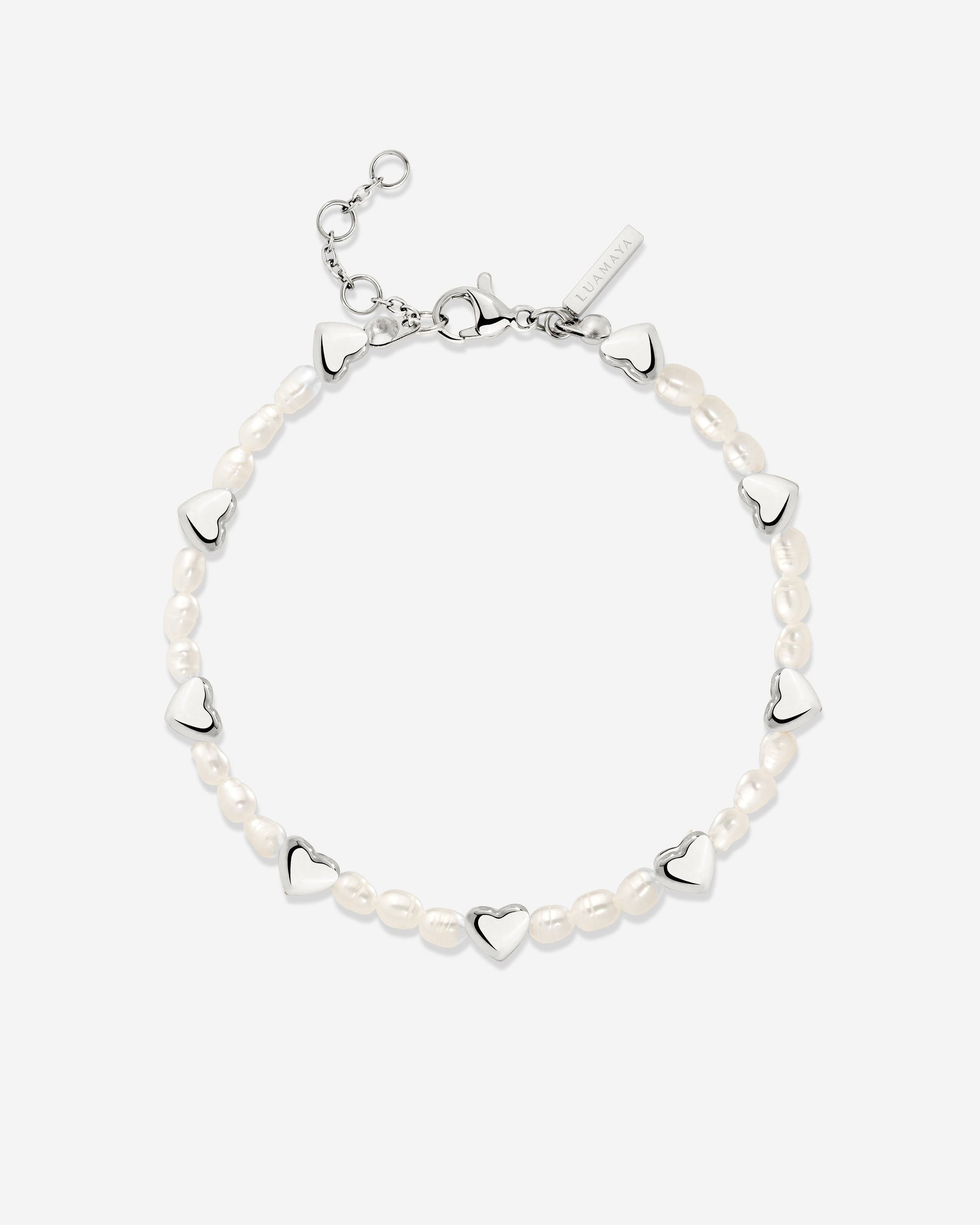 Love Pearls Bracelet Silver