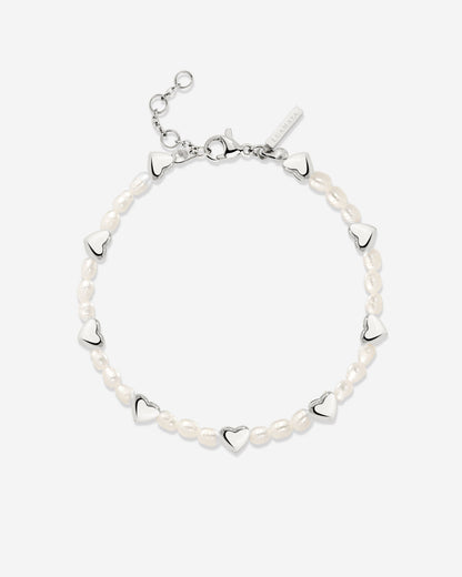 Love Pearls Bracelet Silver