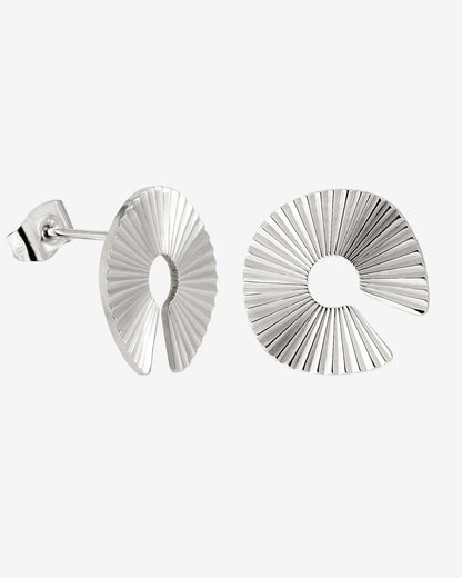Sparkling Donut Studs Silver