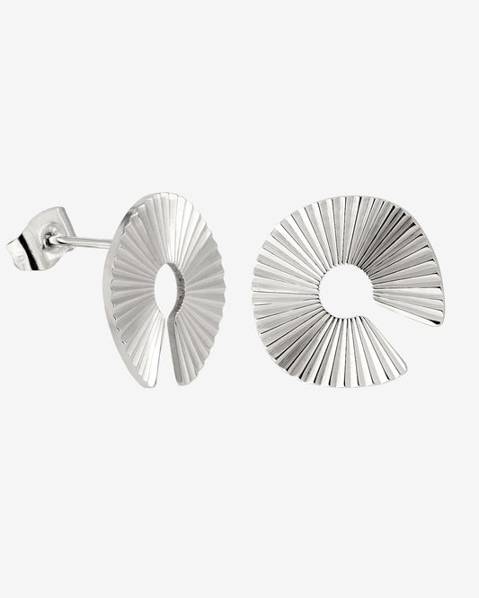 Sparkling Donut Studs Silver