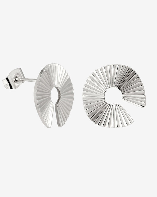 Sparkling Donut Studs Silver
