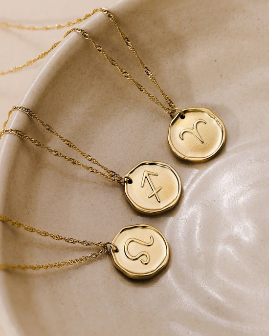 Zodiac Necklace – Sagittarius Gold