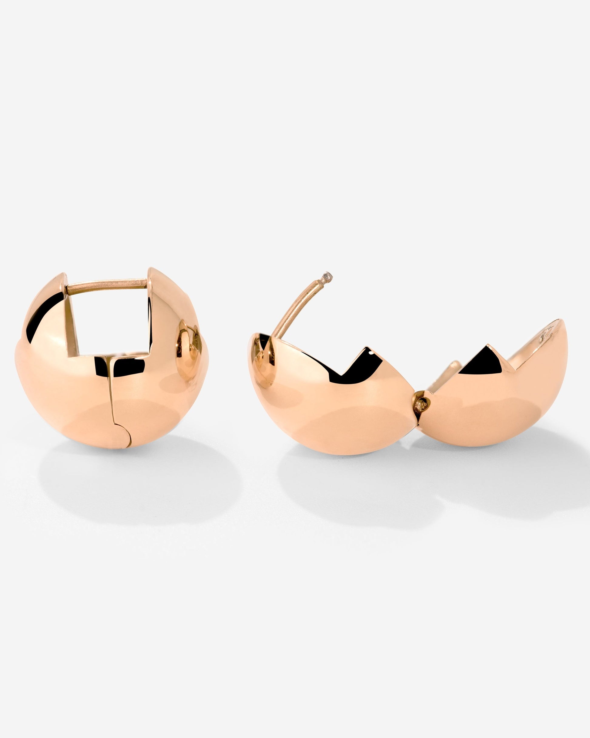 Graceful Curves Studs Rose Gold