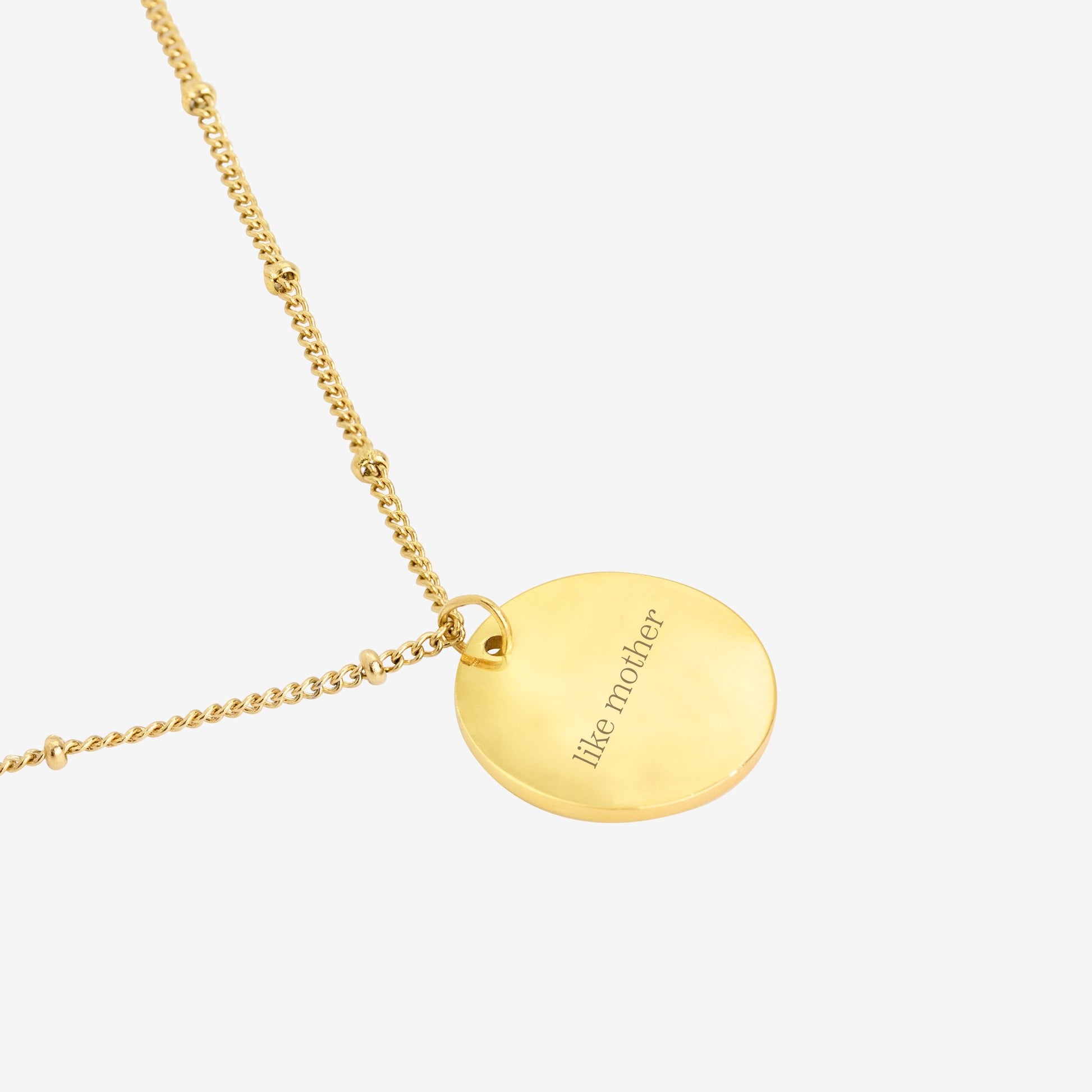 Mother & Daughter Necklace Gold