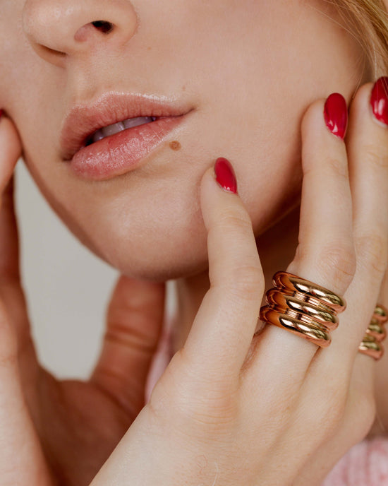 Me, Myself, and I Ring Rose Gold