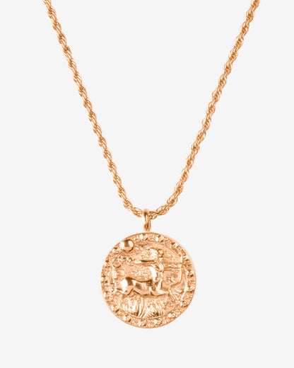 Zodiac Sign Necklace Rose Gold