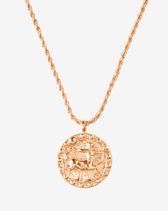 Zodiac Sign Necklace Rose Gold