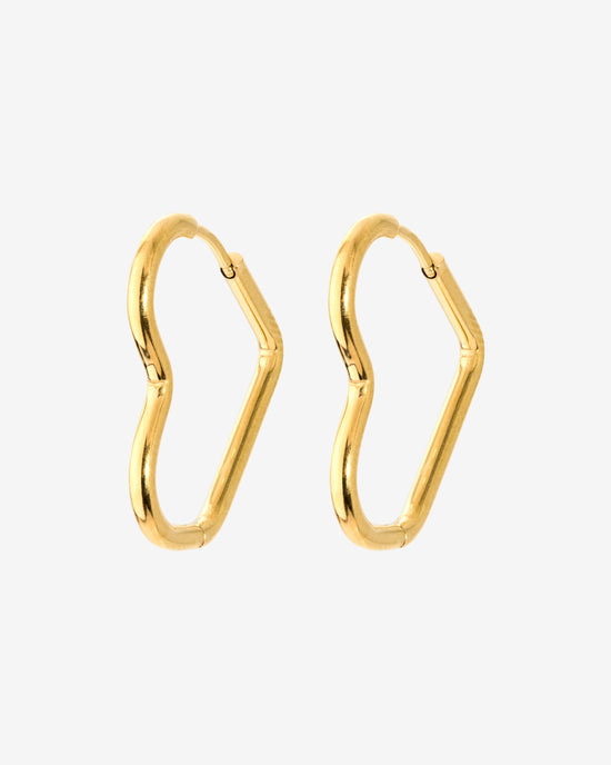 Heartily Hoops Small Gold