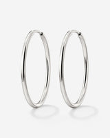 Extra Large Hoops Silver