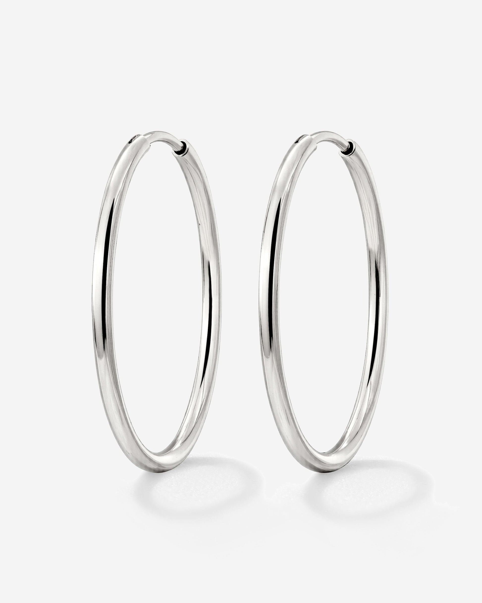 Extra Large Hoops Silver