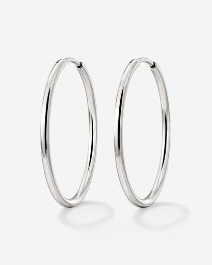 Extra Large Hoops Silver