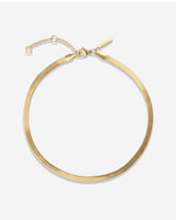 Slim Herringbone Anklet