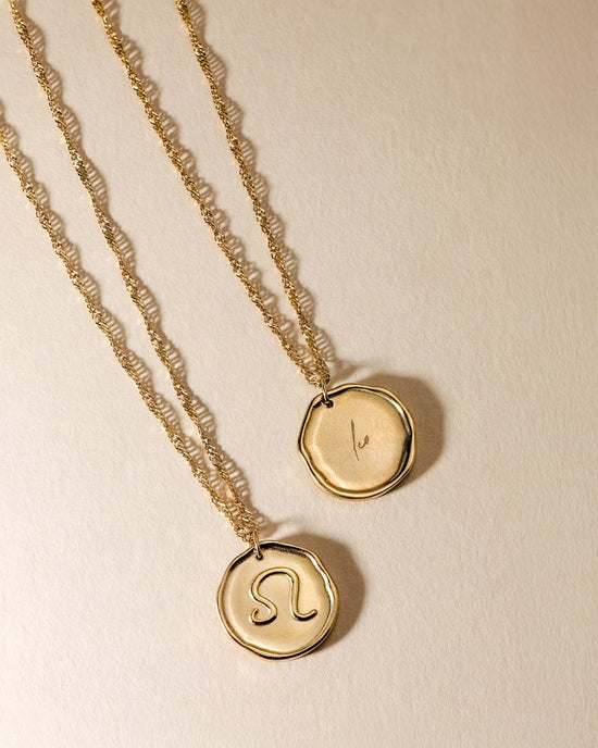 Zodiac Necklace – Leo Silver