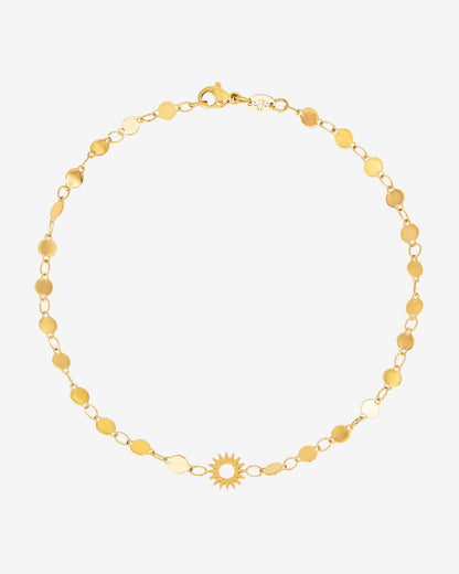 Sunny Side Up Anklet gold