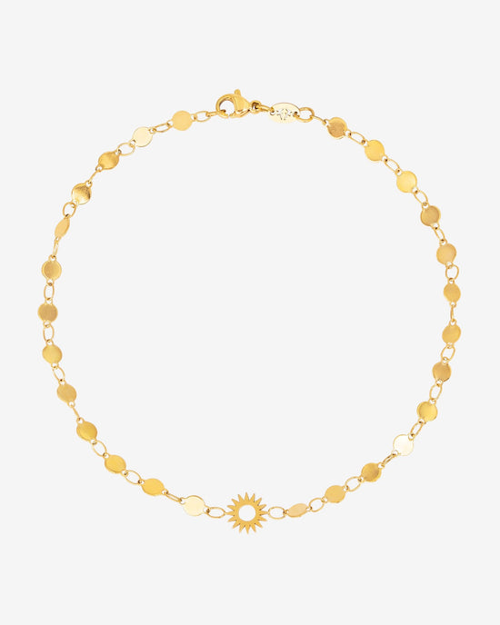 Sunny Side Up Anklet Gold