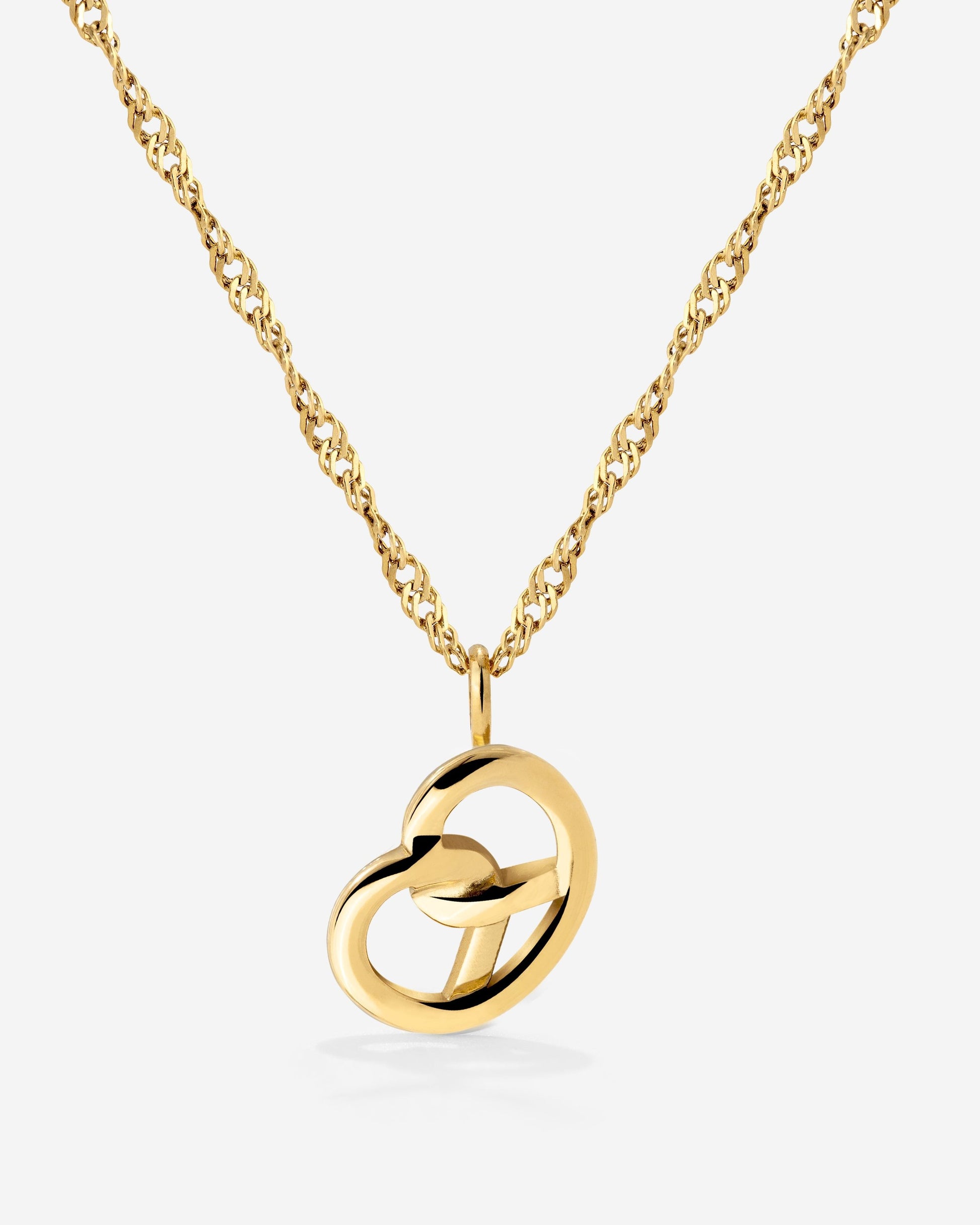 Bedazzle my Pretzel Necklace Gold