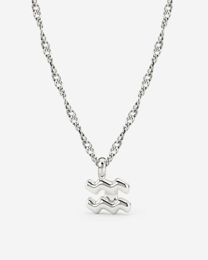 Aquarius Bubble Necklace Silver